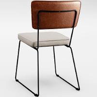 Mesa De Jantar Capri 160 Off White Com 6 Cadeiras Camel Cru - 2