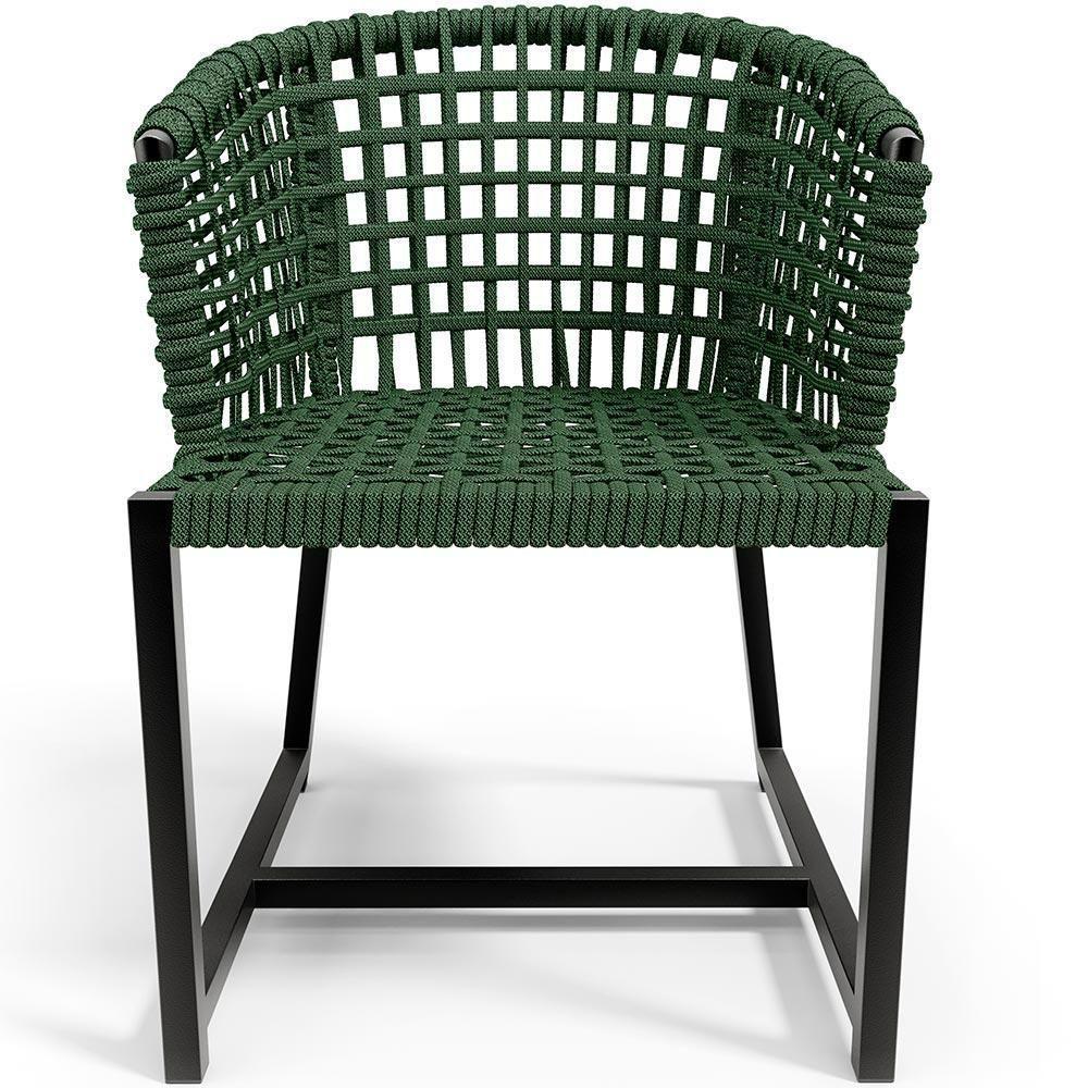 Kit Mesa Wine Com 4 Cadeira Área Externa Belize D04 Verde - 10