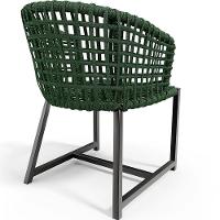 Kit Mesa Wine Com 4 Cadeira Área Externa Belize D04 Verde - 9