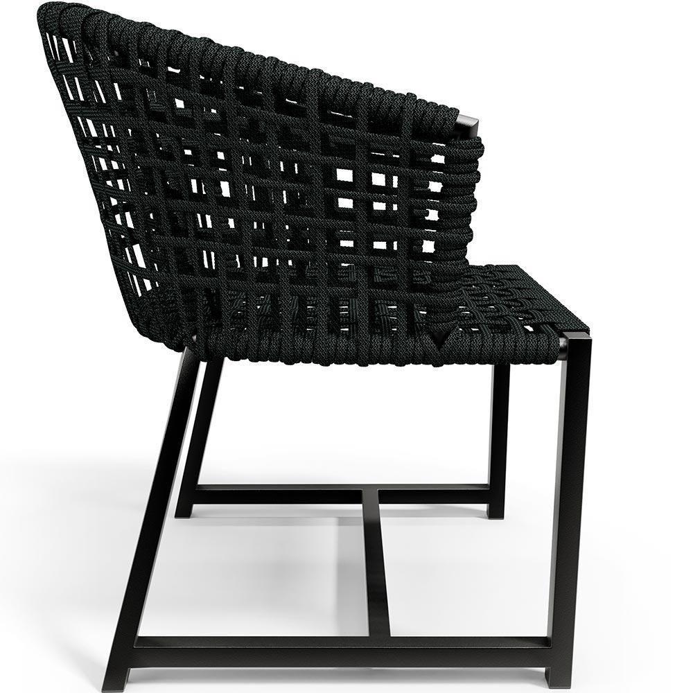 Kit Mesa Wine Com 4 Cadeira Área Externa Belize D04 Preto - 3