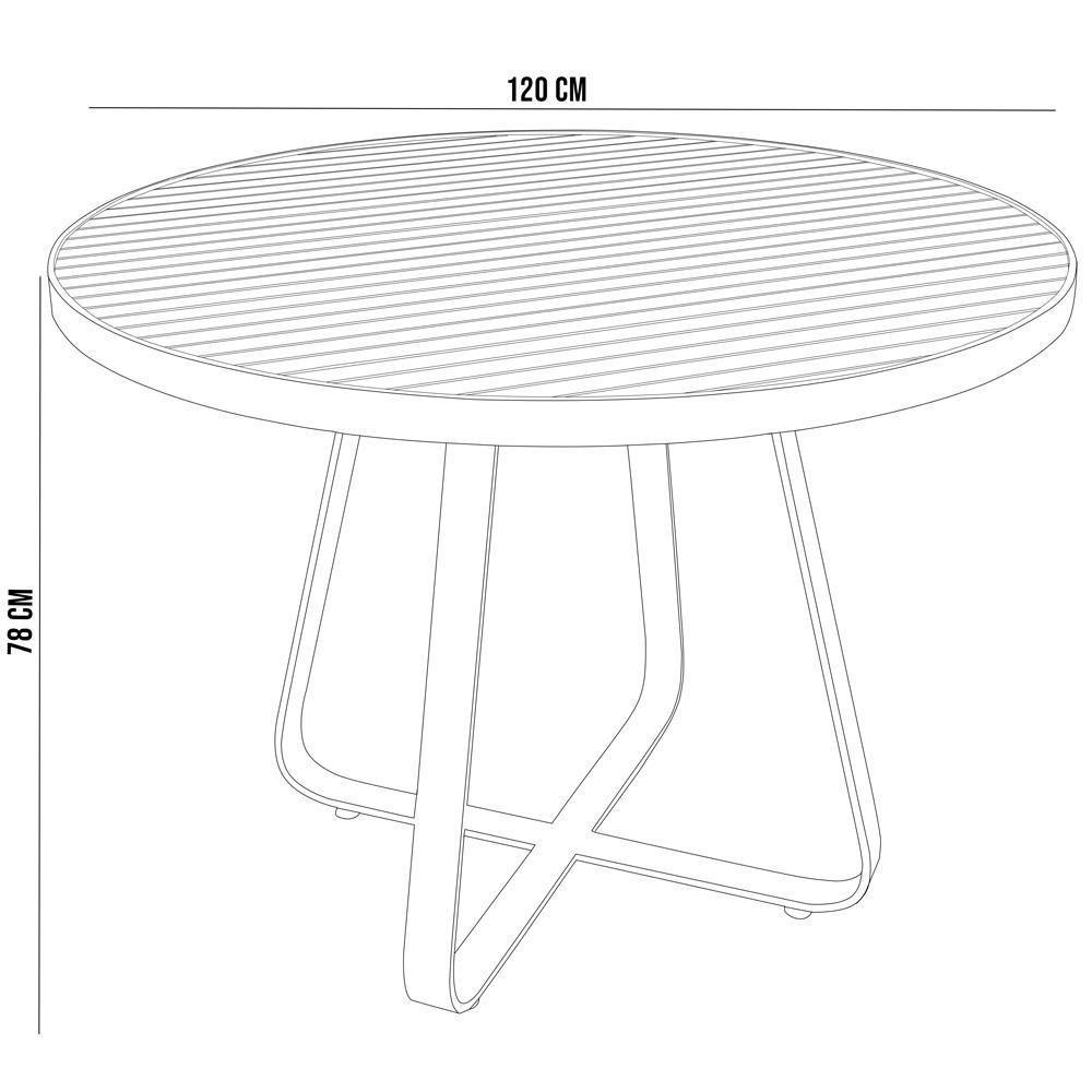 Kit Mesa Wine Com 4 Cadeira Área Externa Belize D04 Preto - 7