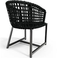 Kit Mesa Wine Com 4 Cadeira Área Externa Belize D04 Preto - 2