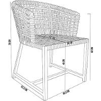 Kit Mesa Wine Com 4 Cadeira Área Externa Belize D04 Preto - 6