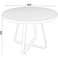 Kit Mesa Wine Com 4 Cadeira Área Externa Belize D04 Preto - 7