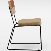 Mesa Capri 160 Off White 6 Cadeiras Faixa Camel Bege Escuro