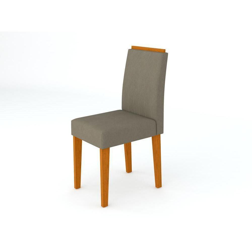 Sala Jantar Mesa 1,20m 4 Cadeiras Ypê Off White Wd25 - 2