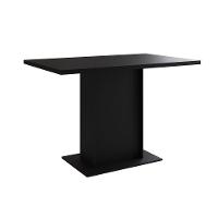 Mesa Jantar Londres Tampo Preto 120Cm 4 Cadeiras Base Dourado Estofado Caramelo - 5