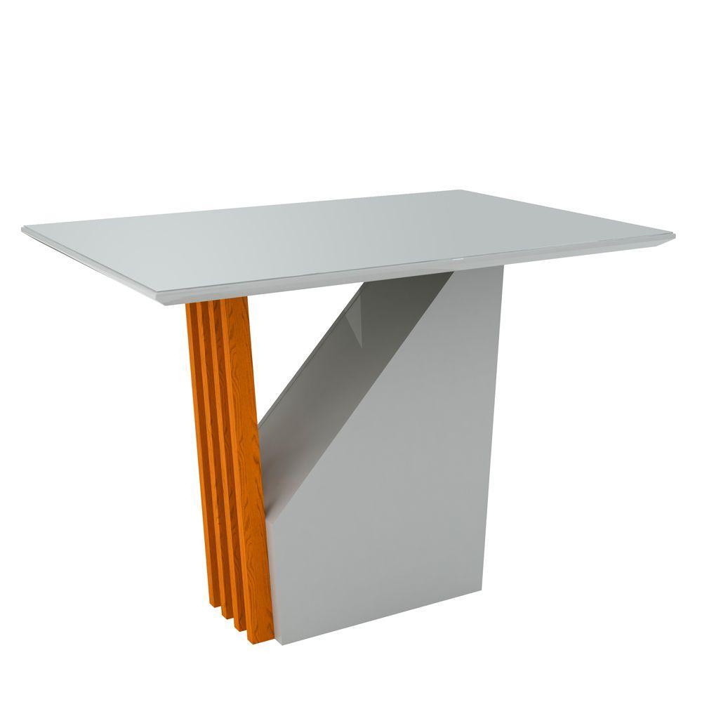 Mesa Jantar Veneza 1,20m 4 Cadeiras Ypê Off white Wd25 - 2