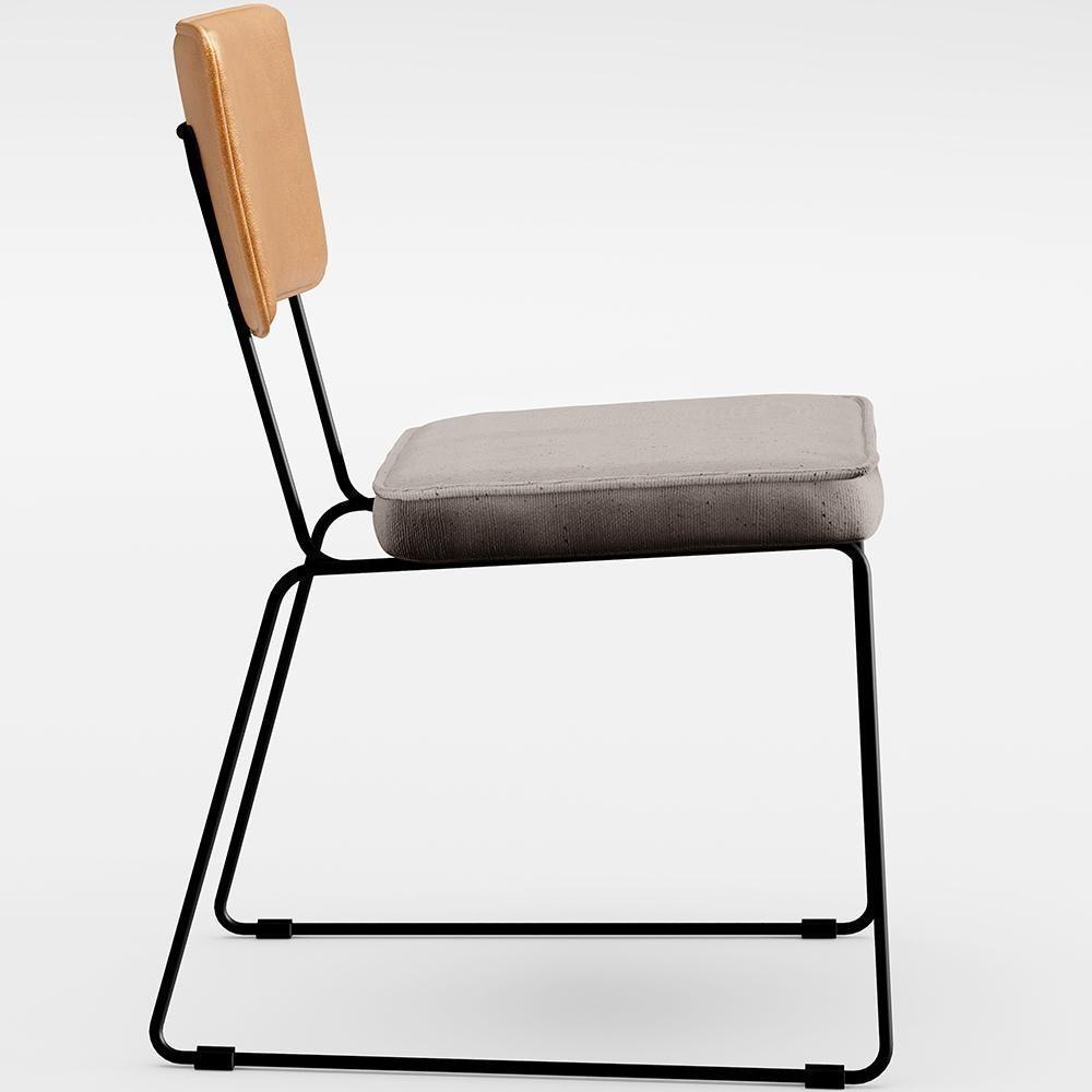 Mesa Capri 160cm Off White Nature E 6 Cadeiras B05 WhiBege - 4