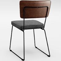 Mesa Capri 160cm Off White E 6 Cadeiras Marrom Cinza Escuro - 2