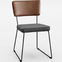 Mesa Capri 160cm Off White E 6 Cadeiras Marrom Cinza Escuro - 10