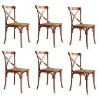 Conjunto De Mesa Eiffel Redondo Tampo De Madeira 110Cm Branco Com 4 Cadeiras Cobre - Branco - 1