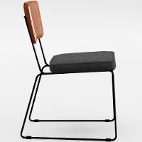 Mesa Capri 160 Off White Com 6 Cadeiras Camel Cinza Escuro