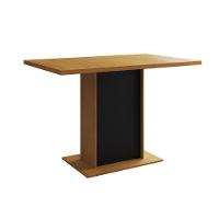 Mesa Jantar Londres Tampo Canela 120Cm Base Preta 4 Cadeiras Base Cobre Estofado Nude Médio - 5