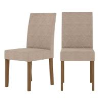 Conjunto Sala De Jantar Mesa Agata 4 Cadeiras Jade Poliman Carvalho Com Grafite - 14