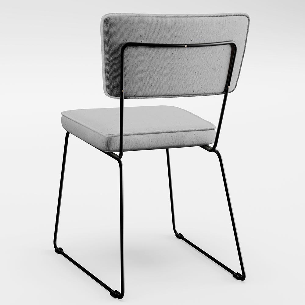 Mesa De Jantar 160cm Off White Nature Com 6 Cadeiras Cinza - 2