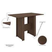 Conjunto Mesa De Jantar 4 Lugares Milano Amêndoa Com Preto - 10