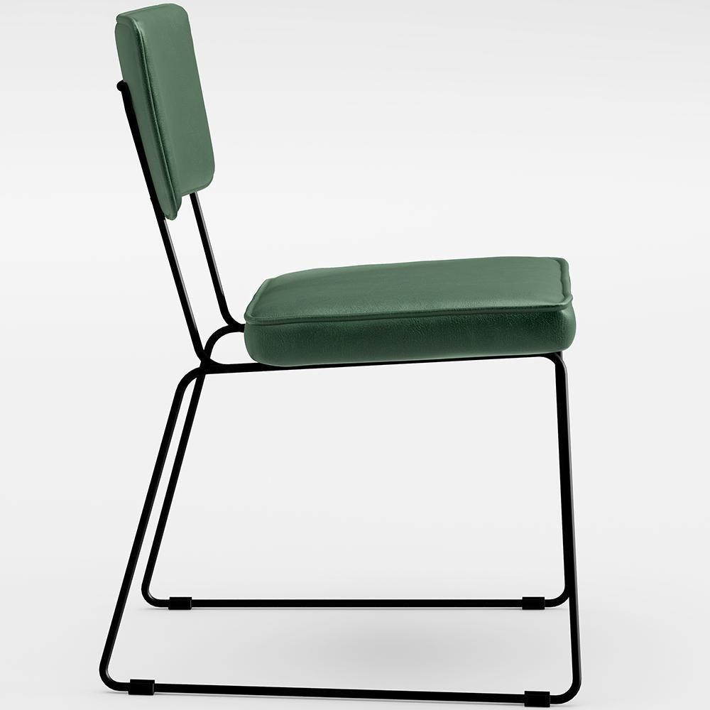 Mesa De Jantar 160cm Off White Com 6 Cadeiras Verde Musgo - 4