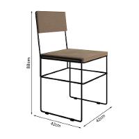 Mesa Jantar Preta Com 4 Cadeiras Vitória Bege E Preta Marrom - 3