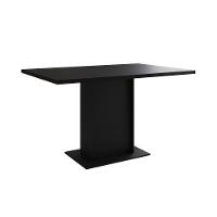 Mesa Jantar Londres Retangular Preta 137X90Cm 6 Cadeiras Estofadas Nude Médio Ferro Branco