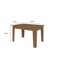 Conjunto Sala De Jantar Itália 1,35 Com 6 Cadeiras Cedro 51C - 3