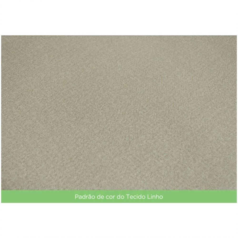 Conjunto 6 Cadeiras Estofadas Lupita Casa 812 Nature Linho - 3