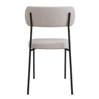 Mesa Jantar Capri 160cm Off White 6 Cadeiras Bege Caramelo - 2