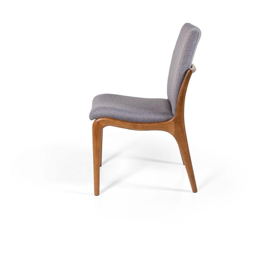 Kit Mesa De Jantar Redonda 120cm Gabi Noronha Com 4 Cadeiras Garbo Cinza Escuro - 4