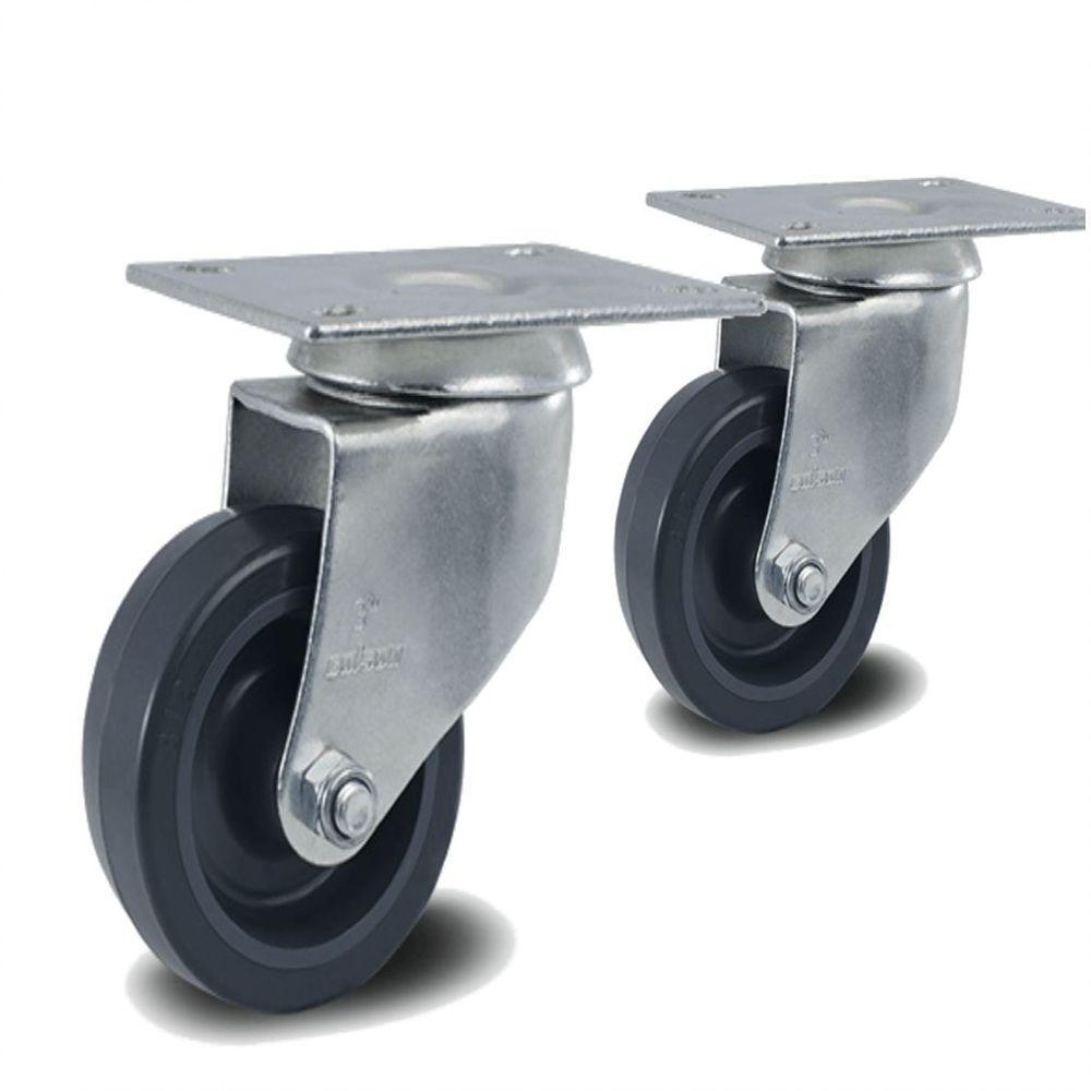 2 Rodizio 3 Pol. Pvc Com Placa Sem Freio Glp.312.bp.fp - 1