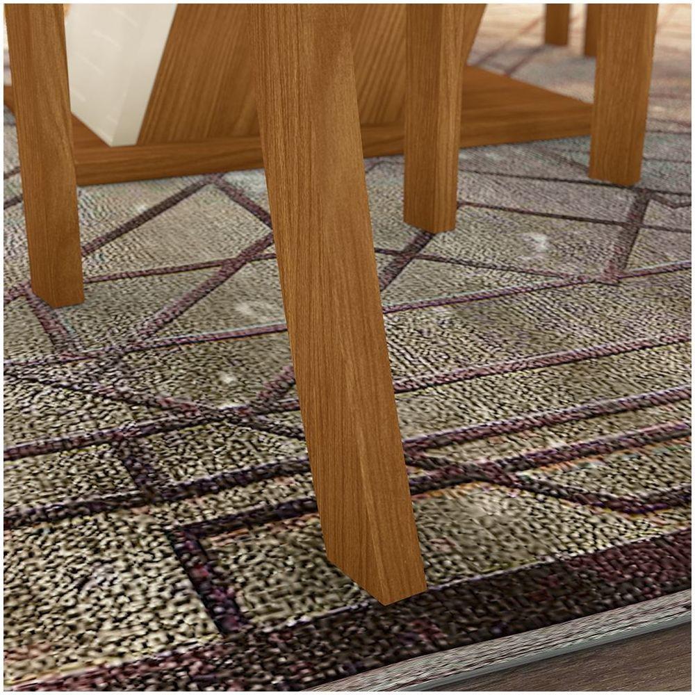 Conjunto 6 Cadeiras Estofadas Juanita Casa 812 Nature Linho - 4