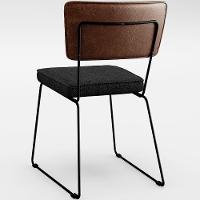 Mesa Capri 160cm Off White Com 6 Cadeiras B05 Marrom Chumbo - 2