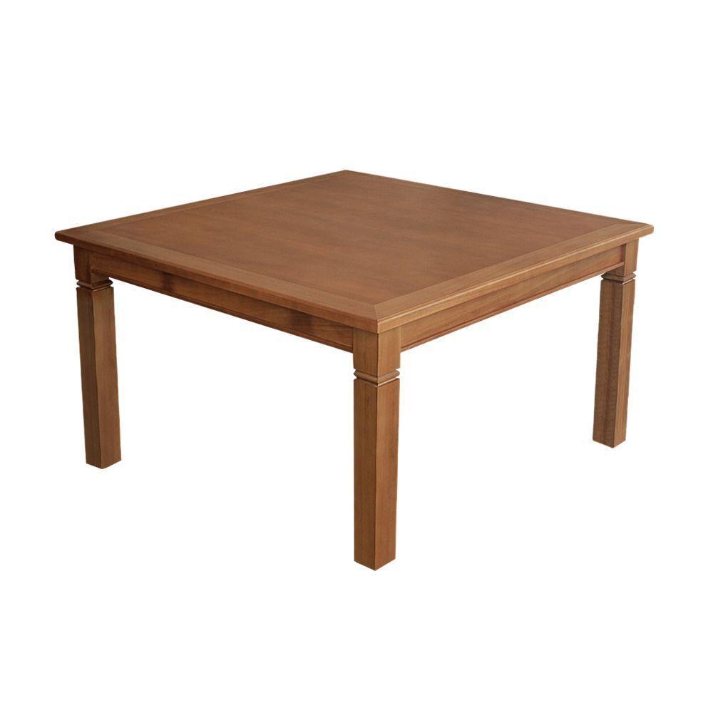 Mesa Jantar Quadrada Celina 1,50M 8 Cadeiras Paris Pés Alumínio Castanho - Marrom - 5