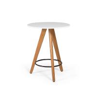 Conjunto Mesa Redonda Aline 70Cm Branca Com 2 Cadeiras Eames Eiffel - Verde - 1