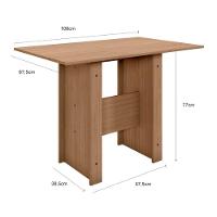 Conjunto Mesa De Jantar 6 Lugares Milano Carvalho Com Preto - 5