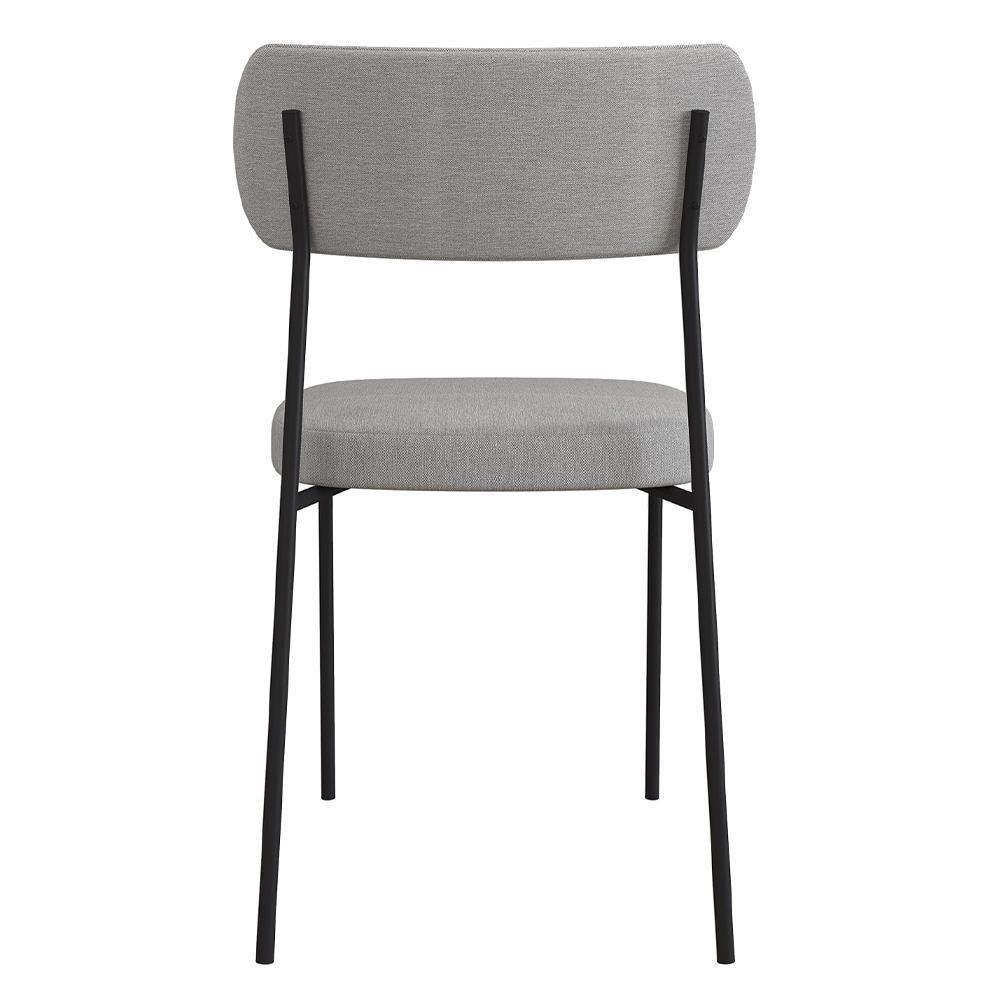 Mesa De Jantar Capri Off White E 6 Cadeiras Cinza Caramelo - 2