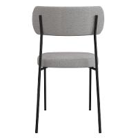 Mesa De Jantar Capri Off White E 6 Cadeiras Cinza Caramelo - 2