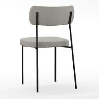 Mesa De Jantar 160cm Off White Nature Com 6 Cadeiras Cinza - 2