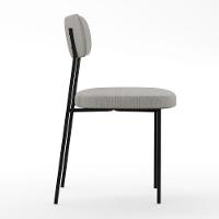 Mesa De Jantar 160cm Off White Nature Com 6 Cadeiras Cinza