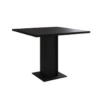 Mesa Jantar Londres Quadrada Preta 90Cm 4 Cadeiras Estofadas Verde Eames Ferro Preto - 9
