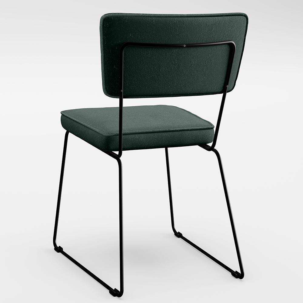 Mesa De Jantar 160cm Off White Com 6 Cadeiras Verde Musgo - 2