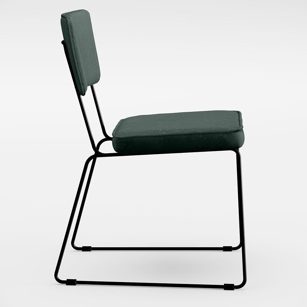 Mesa De Jantar 160cm Off White Com 6 Cadeiras Verde Musgo - 4