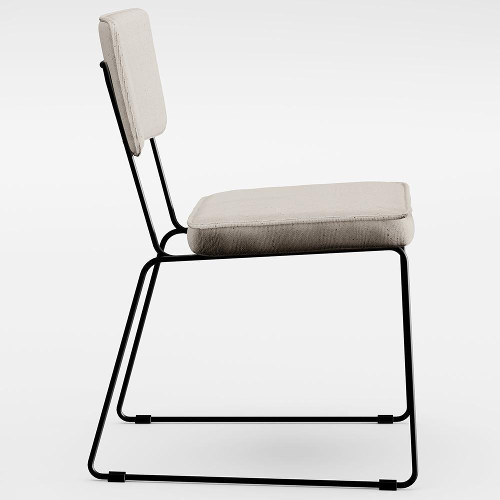 Mesa De Jantar 160cm Off White Nature Com 6 Cadeiras Cru - 4