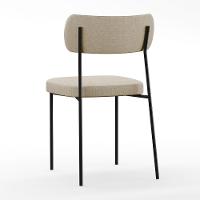 Mesa De Jantar 160cm Off White Nature Com 6 Cadeiras Bege - 2