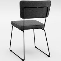 Mesa 160cm Off White Com 6 Cadeiras Preto Cinza Escuro - 2