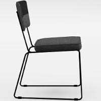 Mesa 160cm Off White Com 6 Cadeiras Preto Cinza Escuro