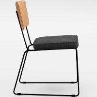 Mesa Capri 160cm Off White E 6 Cadeiras B05 WhiCinza Escuro