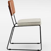 Mesa Capri 160cm Off White Com 6 Cadeiras Camel Champagne