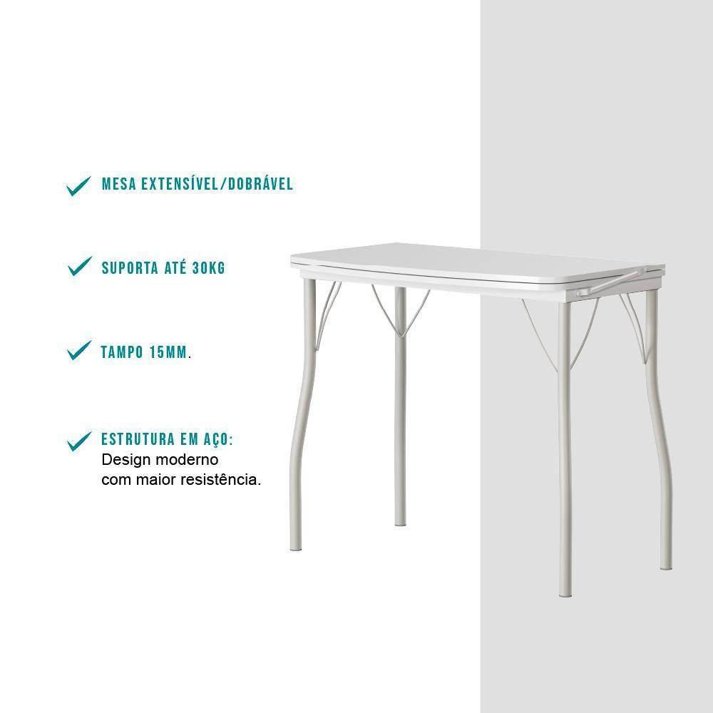 Conjunto Sala De Jantar Palermo Com Mesa E 4 Cadeiras 2999 Carraro - 7