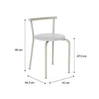 Conjunto Sala De Jantar Palermo Com Mesa E 4 Cadeiras 2999 Carraro - 8