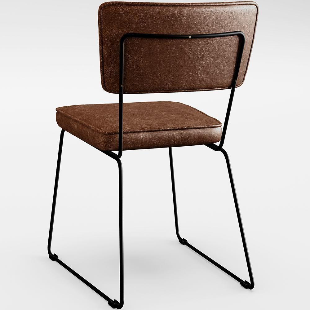 Mesa Capri 160cm Off White Com 6 Cadeiras B05 Marrom - 2